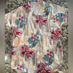 Floral Button-Up Coverup - OSFM - NWOT